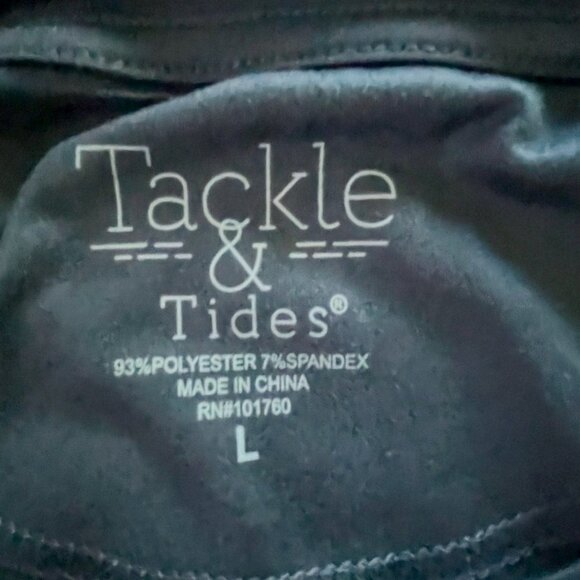 Tackle & Tides Navy Blue Short Sleeve Ultra Soft Tee Shirt Men's Large NEW - Picture 6 of 7